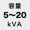 容量 5～20kVA