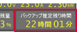 バックアップ時間をお知らせ