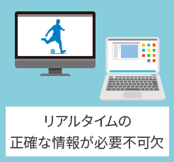 リアルタイムの正確な情報が必要不可欠